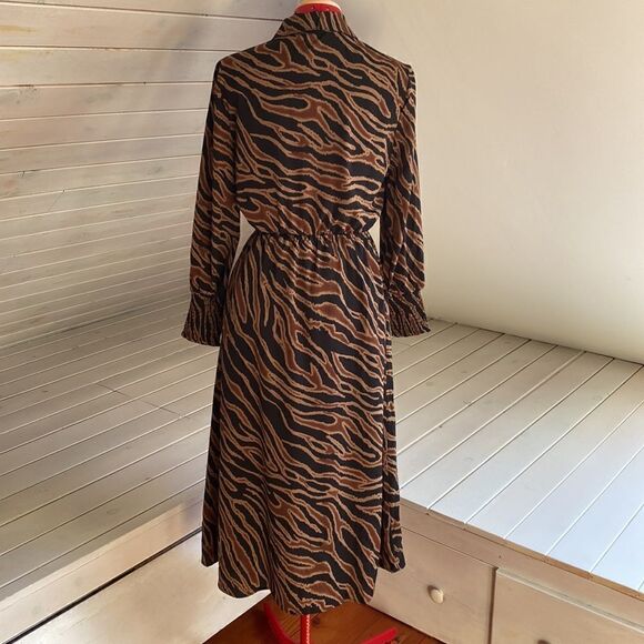 BB Dakota by Steve Madden Zebra Print Maxi Dress - Black and Brown - Picture 14 of 16